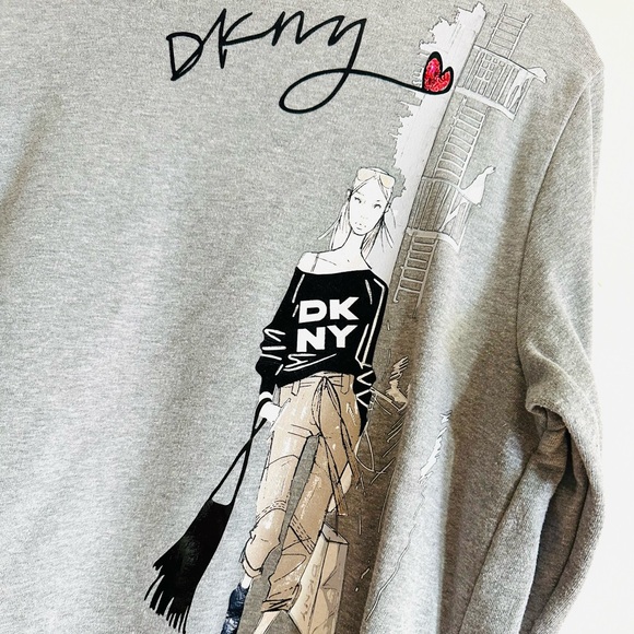 DKNY Women’s Pullover Sweatshirt L - Picture 3 of 5